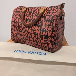 LOUIS VUITTON - Limited Edition Stephen Sprouse Graffiti Speedy 30 - Fuchsia